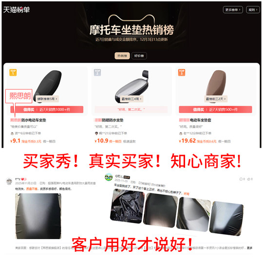 Universal waterproof seat cushion cover for electric vehicles and motorcycles