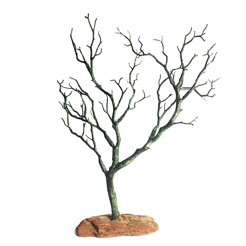 微景观仿真树枝枯枝饰品挂架桌面装饰摆件场景小树模型造景枯树干 - 图1