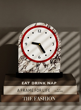 现代网红ins桌面创意静音时钟表