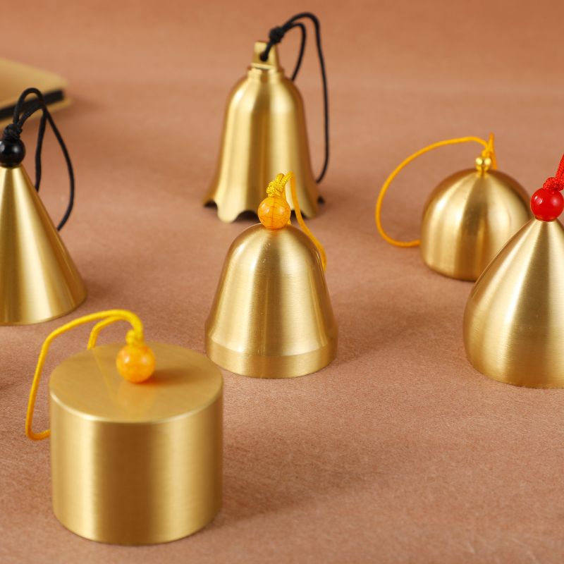 纯铜铜铃铃铛风铃及配件风铃DIY材料圣诞铃铛防盗铃复古铃铛-图1