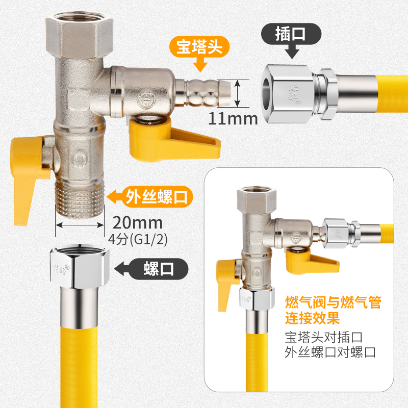 全铜加厚三通燃气阀4分天然气开关球阀煤气阀门一分两路三路配件-图1