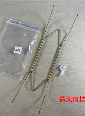 墙面装饰挂盘W型金属弹簧挂钩