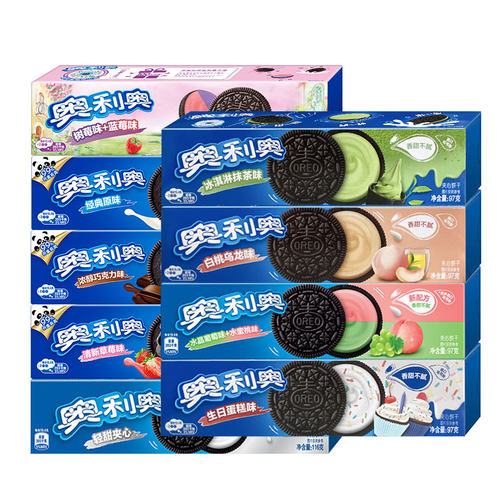 亿滋奥利奥原味饼干夹心冰淇淋抹茶奥力奥零食饼干零食品小吃 - 图3