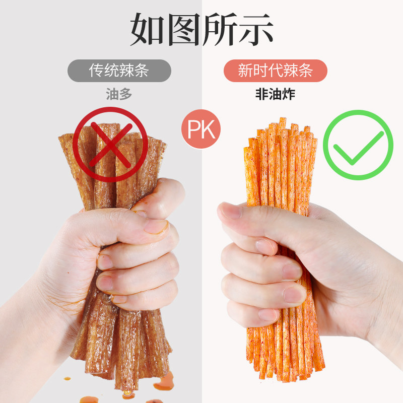 贤哥小小脆辣棒辣条8090后怀旧面筋制品香辣休闲零食小吃经典辣丝,淘宝优惠券,粉丝福利购,淘宝优惠卷