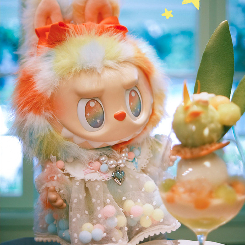 新品38cm拉布布前方高能大娃彩虹Rock波波裙娃衣labubu衣服原创,淘宝优惠券,粉丝福利购,淘宝优惠卷