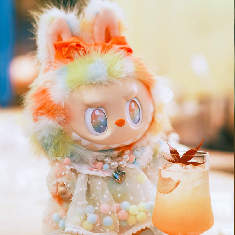 新品38cm拉布布前方高能大娃彩虹Rock波波裙娃衣labubu衣服原创,淘宝优惠券,粉丝福利购,淘宝优惠卷