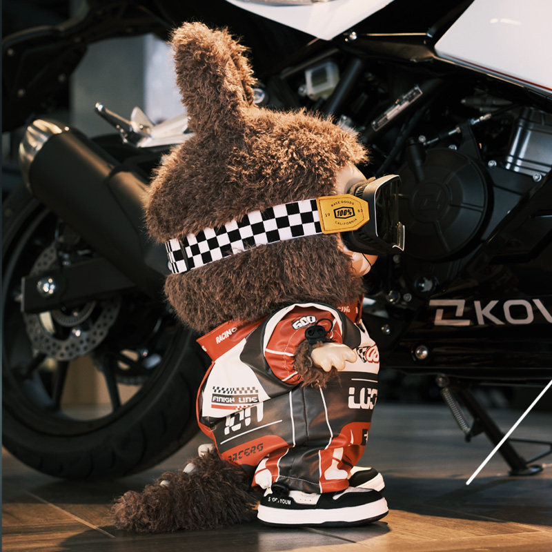 新品58首领zimomo赛车服搪胶公仔拉布布潮玩娃衣labubu原创衣服,淘宝优惠券,粉丝福利购,淘宝优惠卷