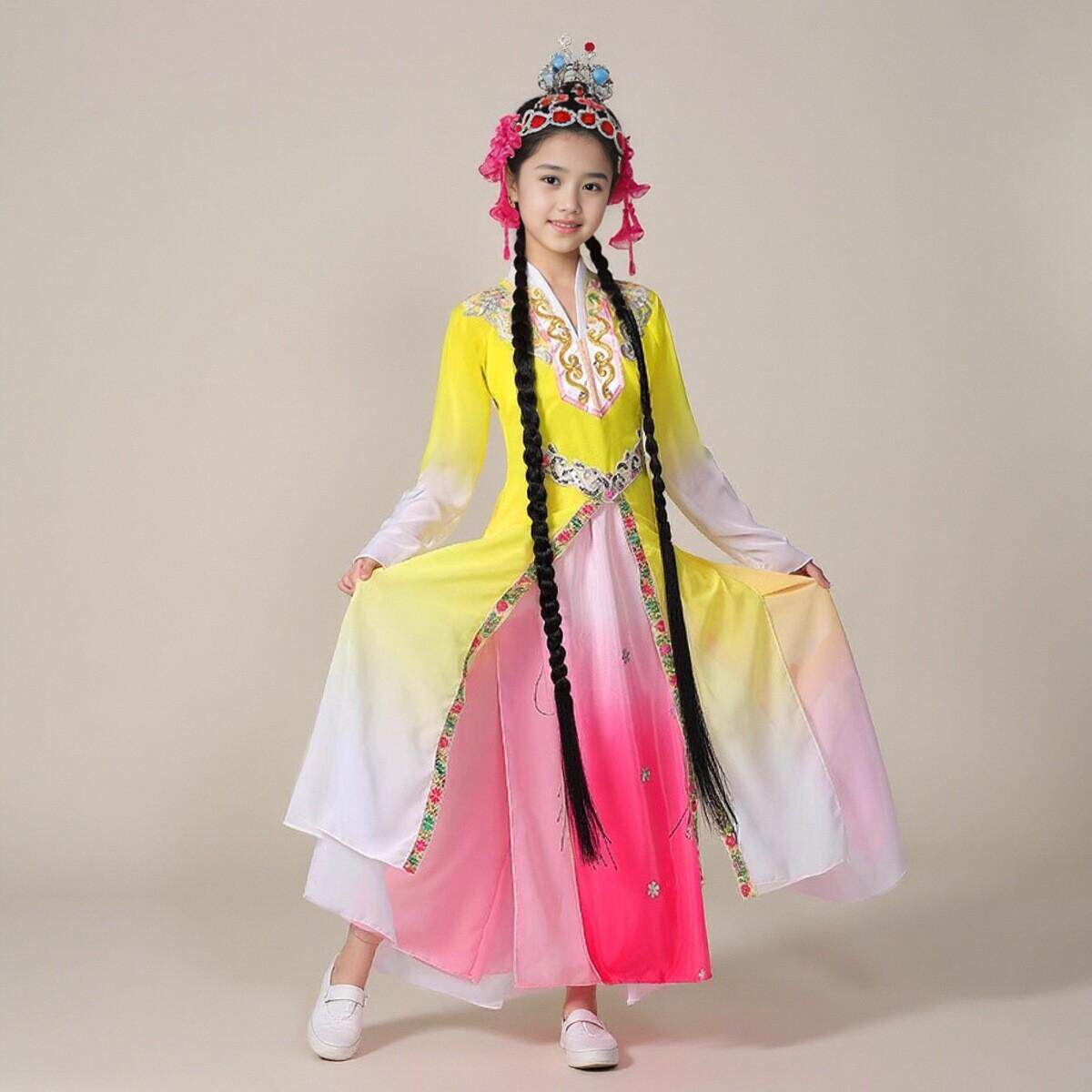 俏花旦忆青衣桃李杯梨花颂舞蹈服戏服越剧小花旦戏曲春闺梦表演服