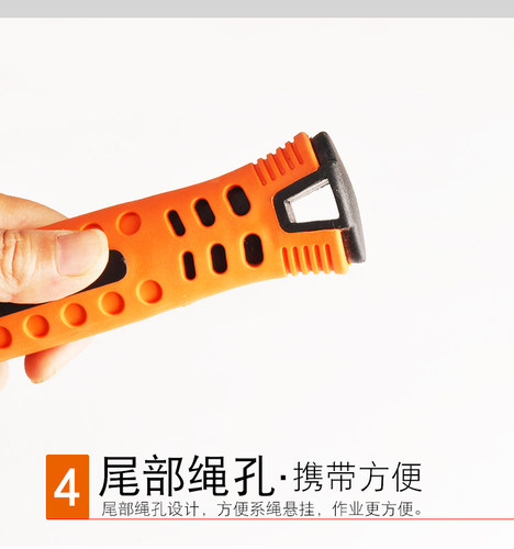 大汉力量重型防震短把方头石工锤  郞头 实心方形锤子二锤 锤头 - 图3