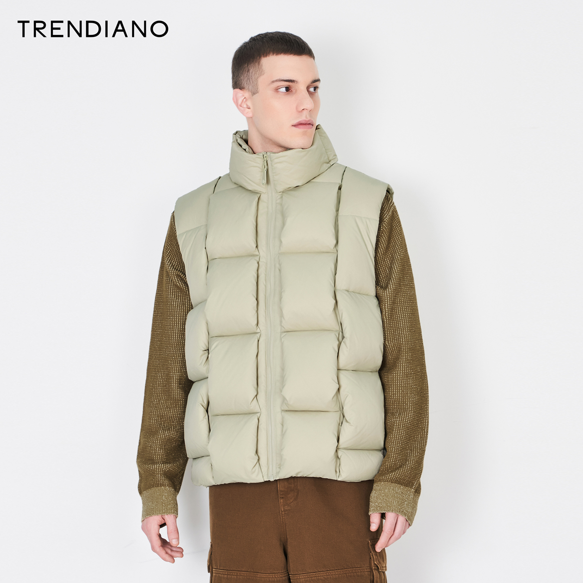 【羽绒清仓合集】TRENDIANO秋冬休闲潮流羽绒服男款长袖外套上衣