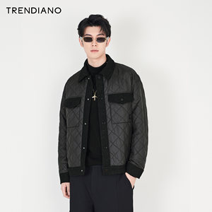 TRENDIANO官方男装冬季新款棉袄棉衣外套男棉服