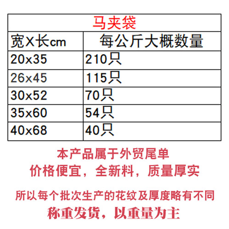 马夹袋背心式打包手提塑料袋加厚马甲袋大号超市购物袋按公斤批发