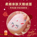 Зимняя плюшевая взрывобезопасная портативная милая грелка для рук для школьников, детская маленькая емкость для воды, 2 в 1, подарок на день рождения