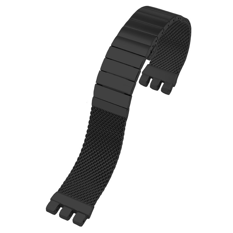 适配斯沃琪男士irony经典手表带 老皮匠手表配件