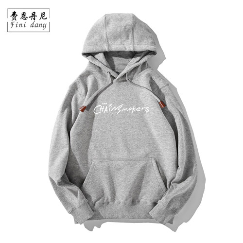 欧美摇滚The Chainsmokers烟鬼乐队周边潮牌长袖连帽卫衣男女情侣 - 图1
