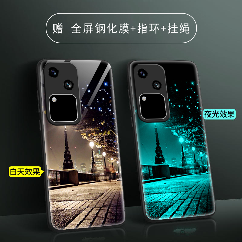 vivos18夜光玻璃手机壳vivo S18pro保护套s18e防摔全包软超薄情侣网红男液态硅胶女新款个性简约宝可梦订定制-图3