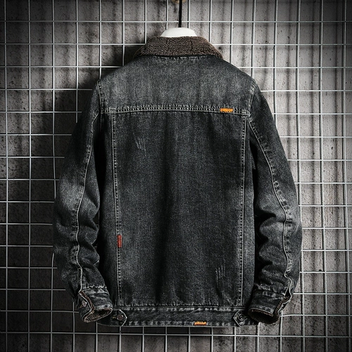 Джинсовая мужская демисезонная утепленная модная куртка для отдыха, коллекция 2023