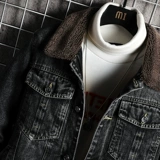 Джинсовая мужская демисезонная утепленная модная куртка для отдыха, коллекция 2023