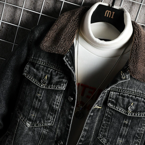 Джинсовая мужская демисезонная утепленная модная куртка для отдыха, коллекция 2023