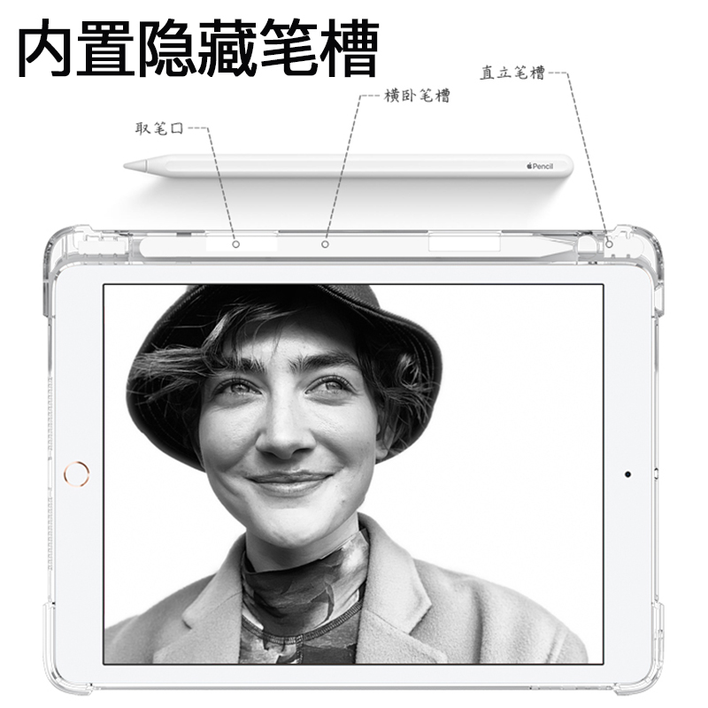 ipad保护套2021新款9带笔槽ipad10第八代九air5三折mini6壳适用苹果8全包4硅胶2020版pro11寸12平板3外壳2018 - 图3