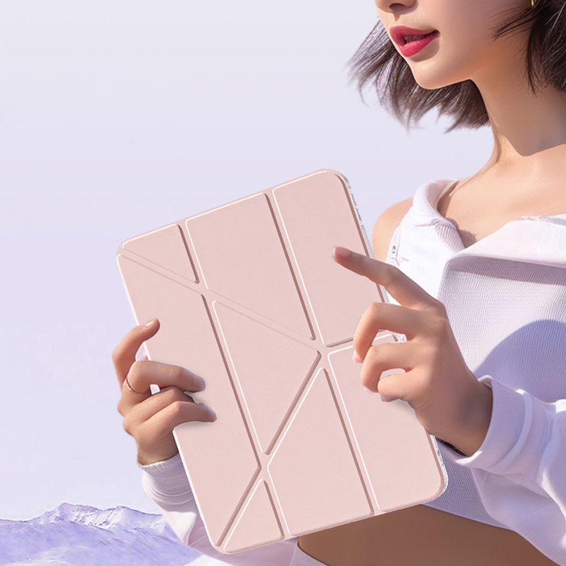 2024款ipadpro保护壳透明air6保护套Y折ari5适用苹果11寸8平板10防弯9第九代2021超薄3y带笔槽mini7全包三加y - 图2