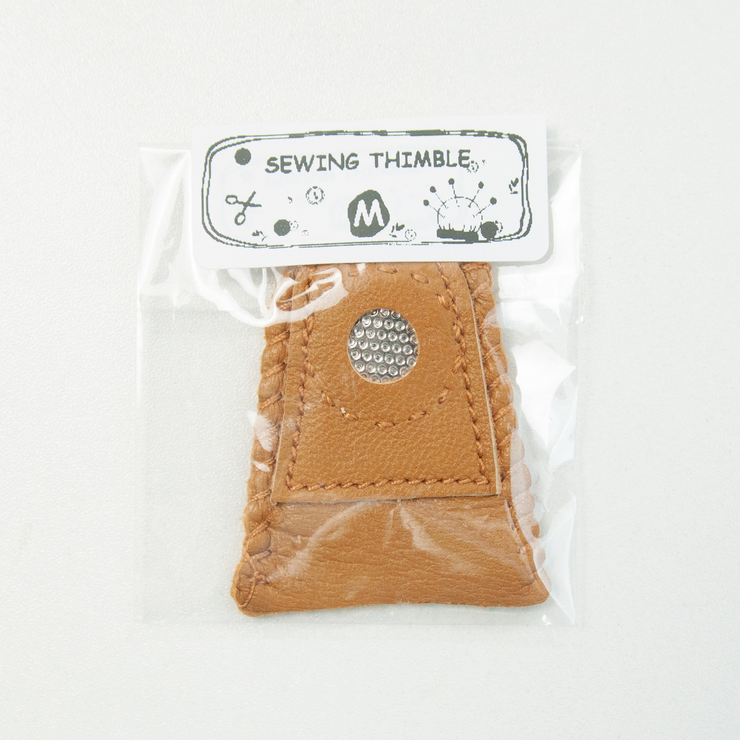 羊皮顶针手指套编织缝纫拼布工具配件软牛皮顶针sewing thimble - 图2