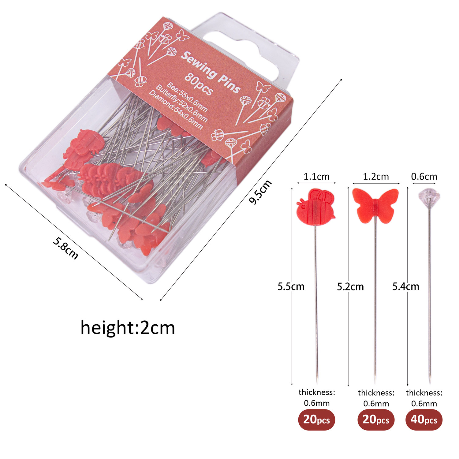 Sewing pins 猫咪针插 钻石定位针手工缝纫拼布固定针服装定位针,淘宝优惠券,粉丝福利购,淘宝优惠卷