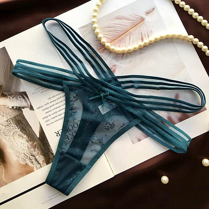 新品性感镂空交叉腰带丁字裤低腰蕾丝内裤女透气网纱短裤T裤女,淘宝优惠券,粉丝福利购,淘宝优惠卷