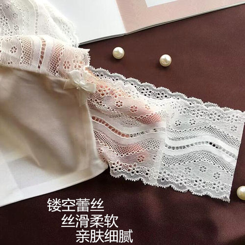 新品奢华性感丝滑一片式无痕丁字裤T字内裤女中低腰短裤蕾丝V腰头 - 图3