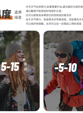 秋冬季加厚休闲户外骑行保暖帽