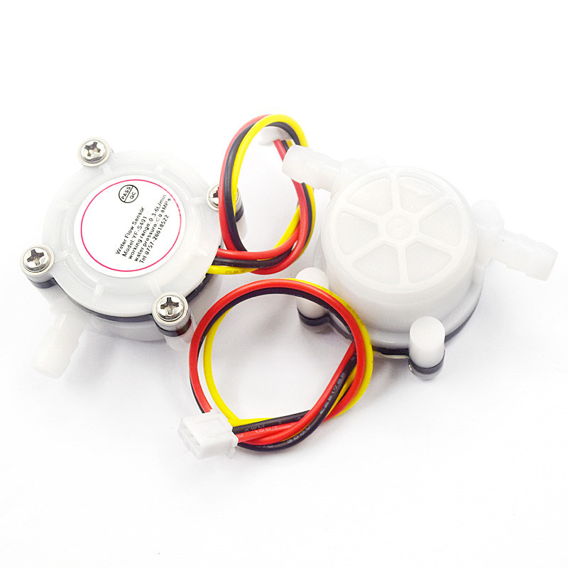 咖啡机流量计水流量传感器接6mm软管净水器霍尔传感器 YF-S401_虎窝淘