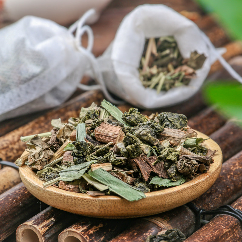 藿香3克佩兰3克竹叶3克绿茶茶包泡水中药材散装藿香佩兰竹叶茶