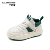 Детская модная спортивная обувь, нескользящая белая высокая повседневная обувь, кроссовки для мальчиков