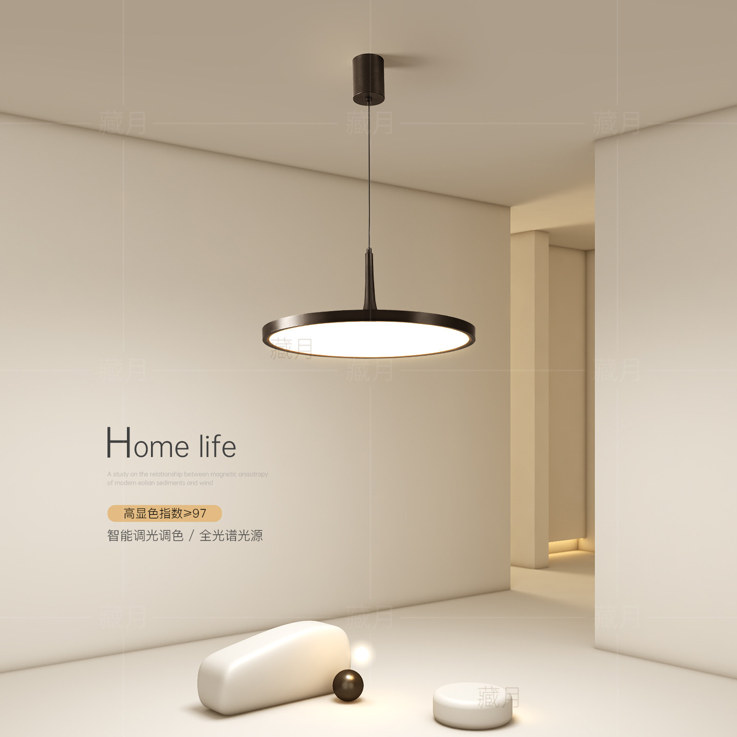 奶油风吊灯创意餐厅灯圆形饭厅餐桌灯全光谱卧室灯咖啡厅吧台灯具,淘宝优惠券,粉丝福利购,淘宝优惠卷