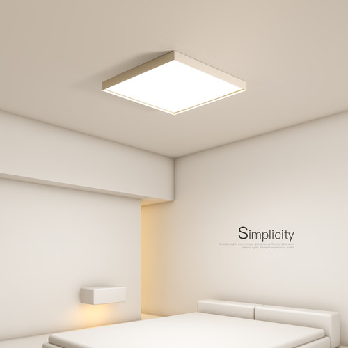 长方形led客厅灯简约现代吸顶灯创意主卧室灯年轻人餐厅书房灯具 - 图1