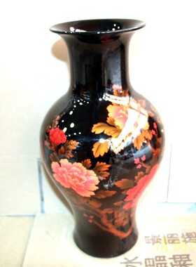 水晶釉抽象简约现代风黑色装饰品