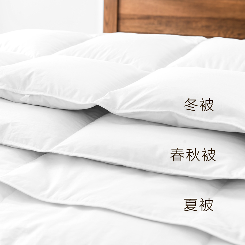 缤欣家纺羽绒制品店羽绒被芯95白鹅绒春秋被冬被空调夏被单人学生被子酒店四季子母被1