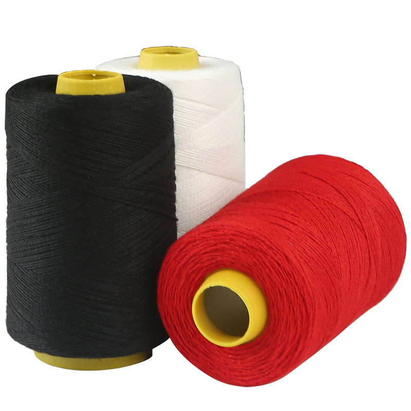 被子线老式白棉线手工缝被线大卷缝纫线粗线手缝针线黑线红线 - 图3