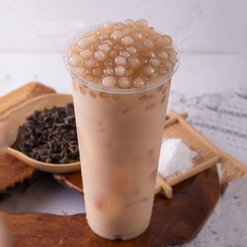 广村珍珠奶茶粉圆白珍珠1kg原味珍珠豆煮配料甜品奶茶店专用原料