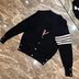Cổ điển! Phiên bản 2019 của phiên bản ngắn năm nút TB cashmere cardigan Slim Slim nam và nữ - Áo len Cashmere áo lót nam Áo len Cashmere
