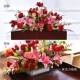 Conference flat-laying high-end podium flower simulation flower