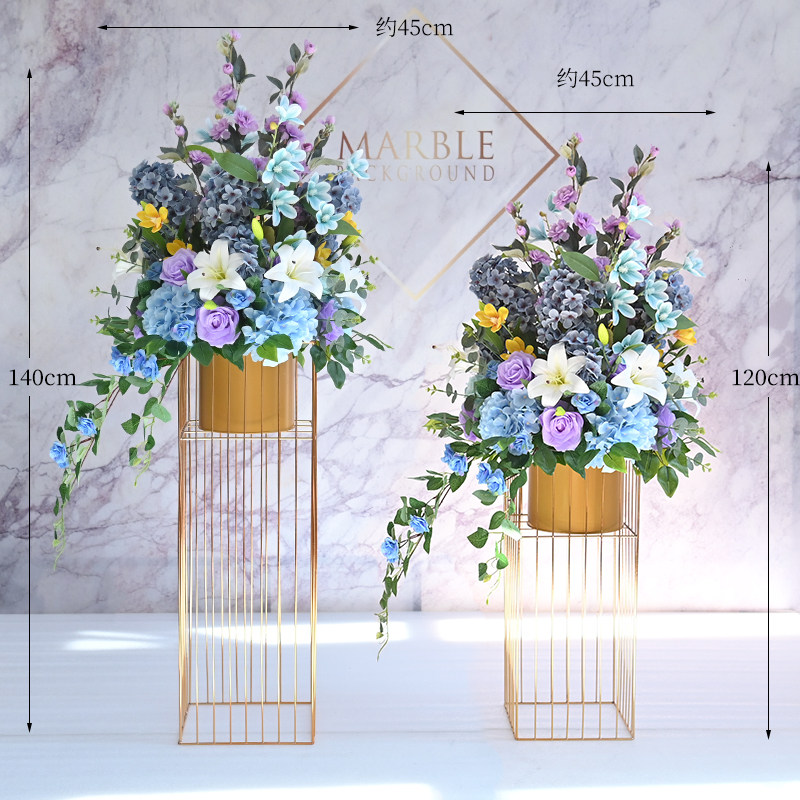 酒店商场开业橱窗仿真花盆栽落地花绿植北欧轻奢客厅装饰摆件布置,淘宝优惠券,粉丝福利购,淘宝优惠卷