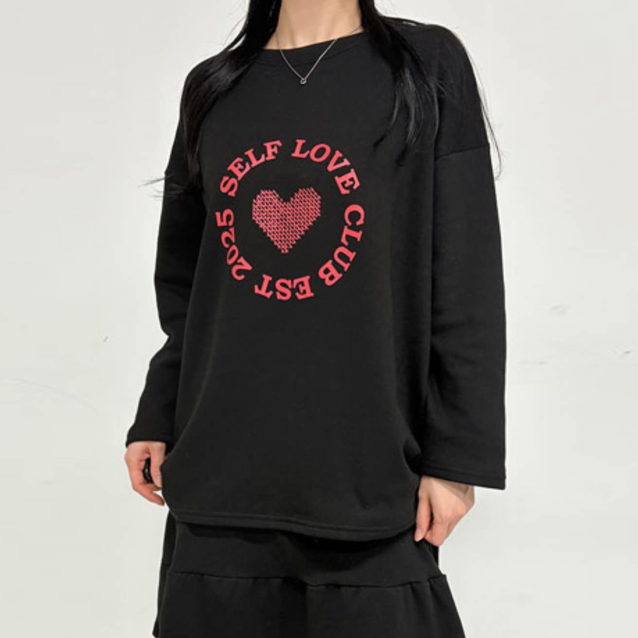 韩国代购大码女装胖mm冬装新品时尚爱心字母图案宽松休闲卫衣0113,淘宝优惠券,粉丝福利购,淘宝优惠卷