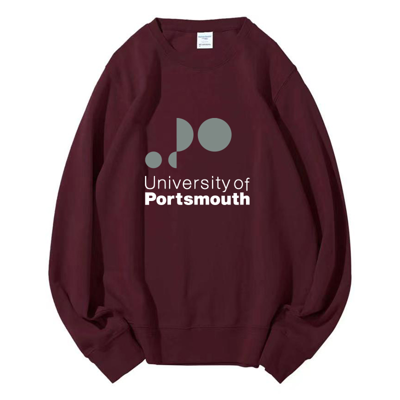 朴茨茅斯大学圆领卫衣University of Portsmouth纪念名校学霸外套 - 图0