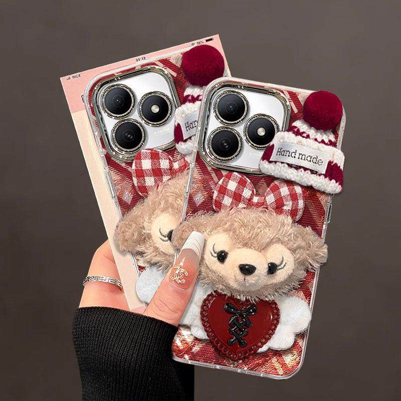 适用华为hi畅享80S手机壳70Pro毛绒雪莉玫60时尚潮流50网红爆款40可爱卡通30带挂绳公仔hi畅享70全包硅胶防摔,淘宝优惠券,粉丝福利购,淘宝优惠卷