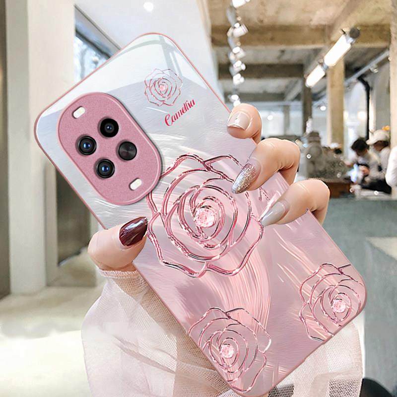 山茶花适用华为nova14手机壳13Pro简约创意12ultra时尚潮流11SE高级感10轻奢风nova9女款8全包7防摔6玻璃外壳,淘宝优惠券,粉丝福利购,淘宝优惠卷