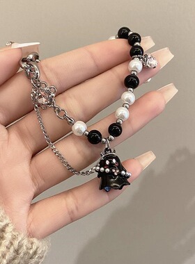 卡通黑白幽灵闺蜜情侣手链