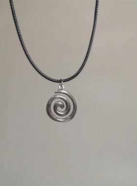 合金男女通用太阳星星漩涡项链