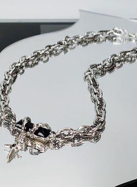 钛钢男女通用新款小众设计项链