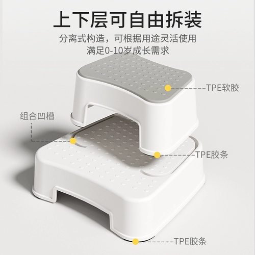 Детская подставка для ног, детский гигиенический нескользящий коврик для умывания с лестницей